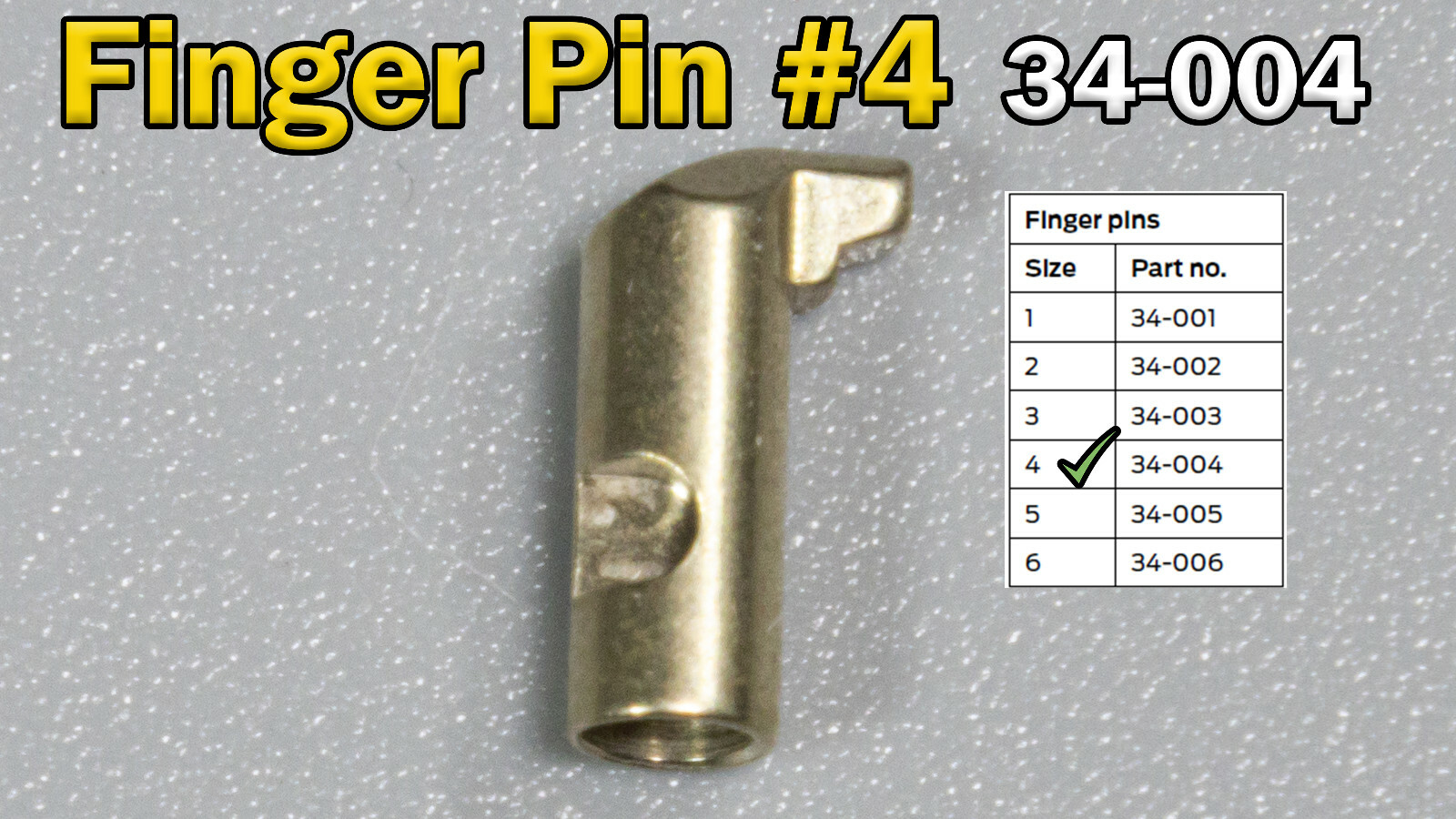 Schlage Primus Finger Pin #4 | No. 34-004 | Locksmith / Locksport Replacement x1