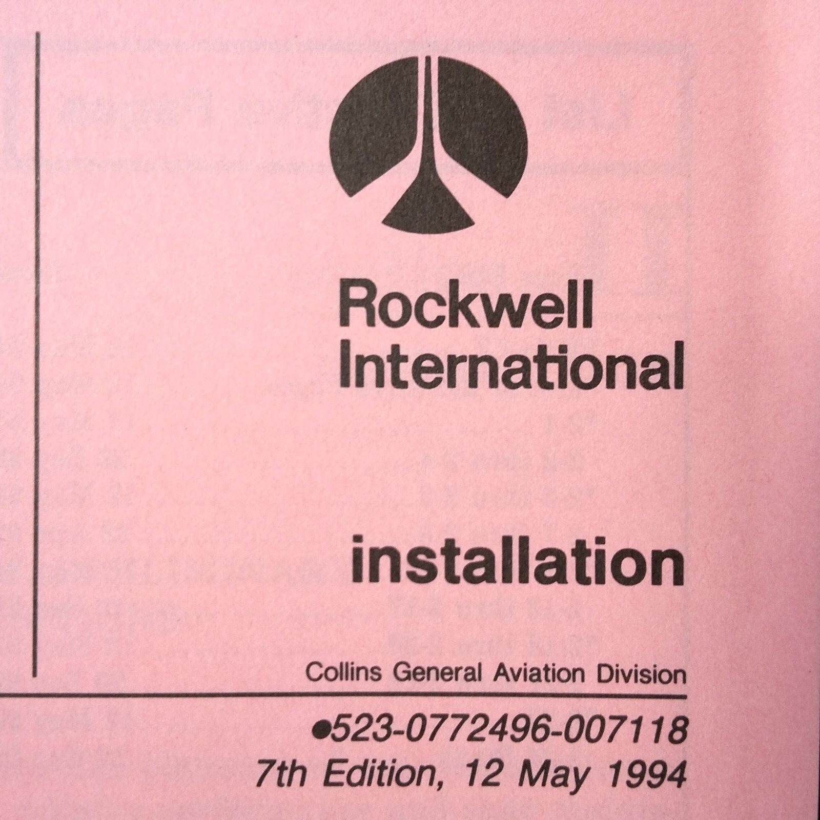 Collins CTL-X2, X2A & 23 Controls Install Manual