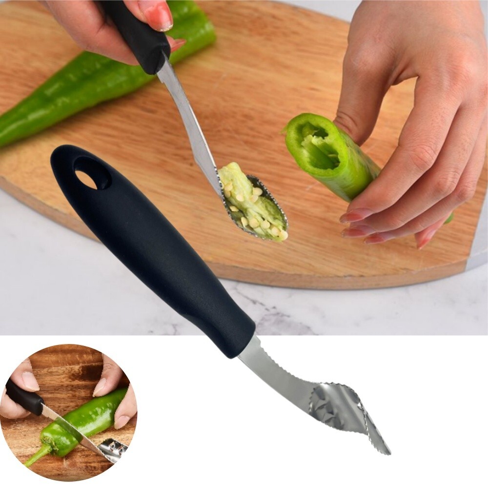Multifunctional Pepper Seed Digger Stainless Steel Seeds Remover