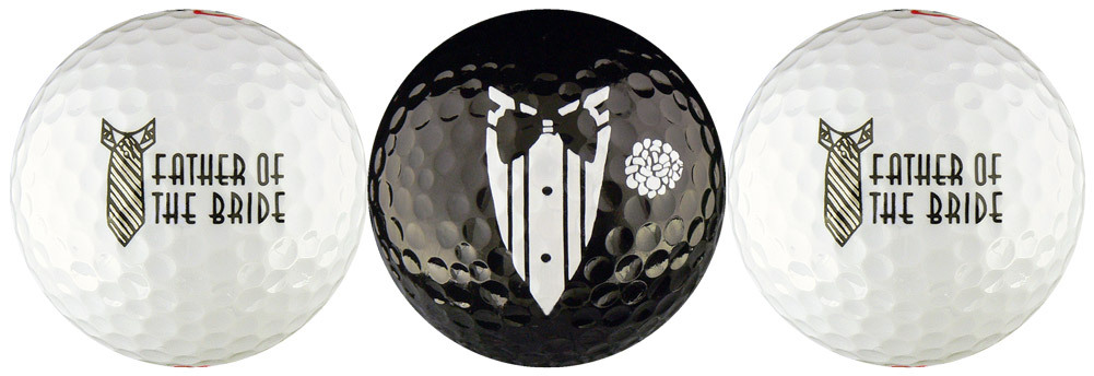 Father of the Bride Wedding Golf Ball Gift Set