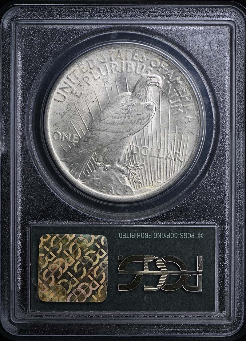 1923 $1 Peace Dollar PCGS MS63