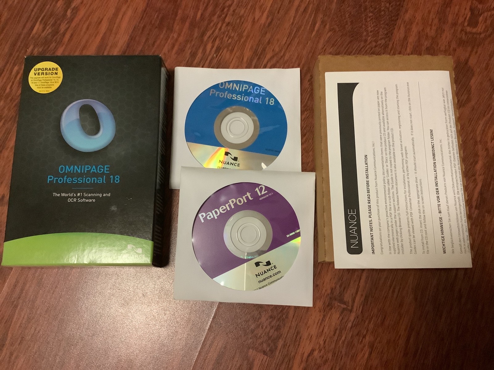 OMNIPAGE PROFESSIONAL 18 NUANCE UPGRADE VERSION B1