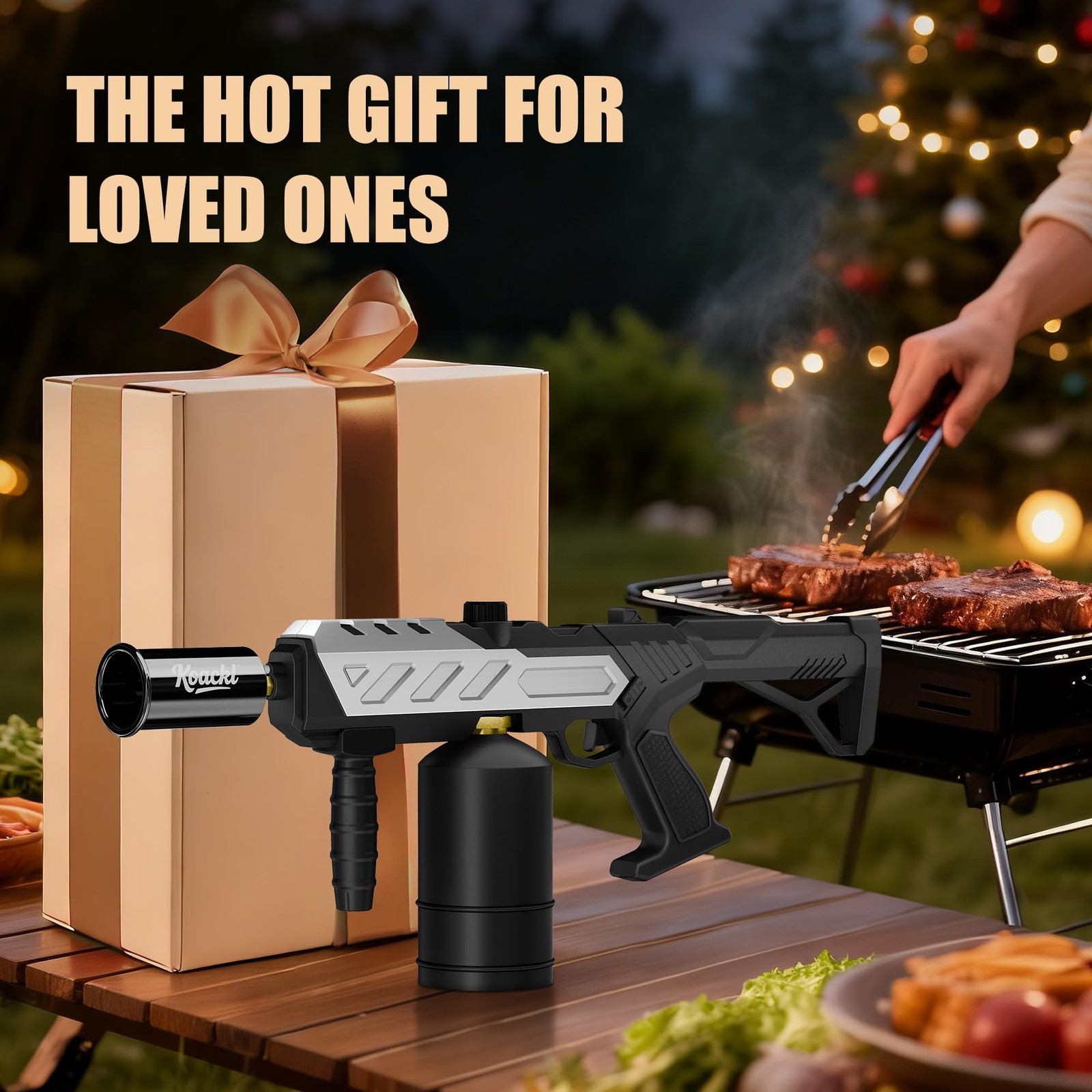 Powerful Propane Torch, Blow Torch with Adjustable Flame, Flamethrower Kitche...