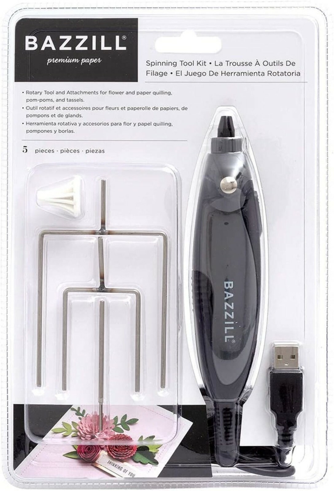 Bazzill Basic/AMERICAN CRAFT USB Spinning Tool Kit #300119 Rotary Tool Plus