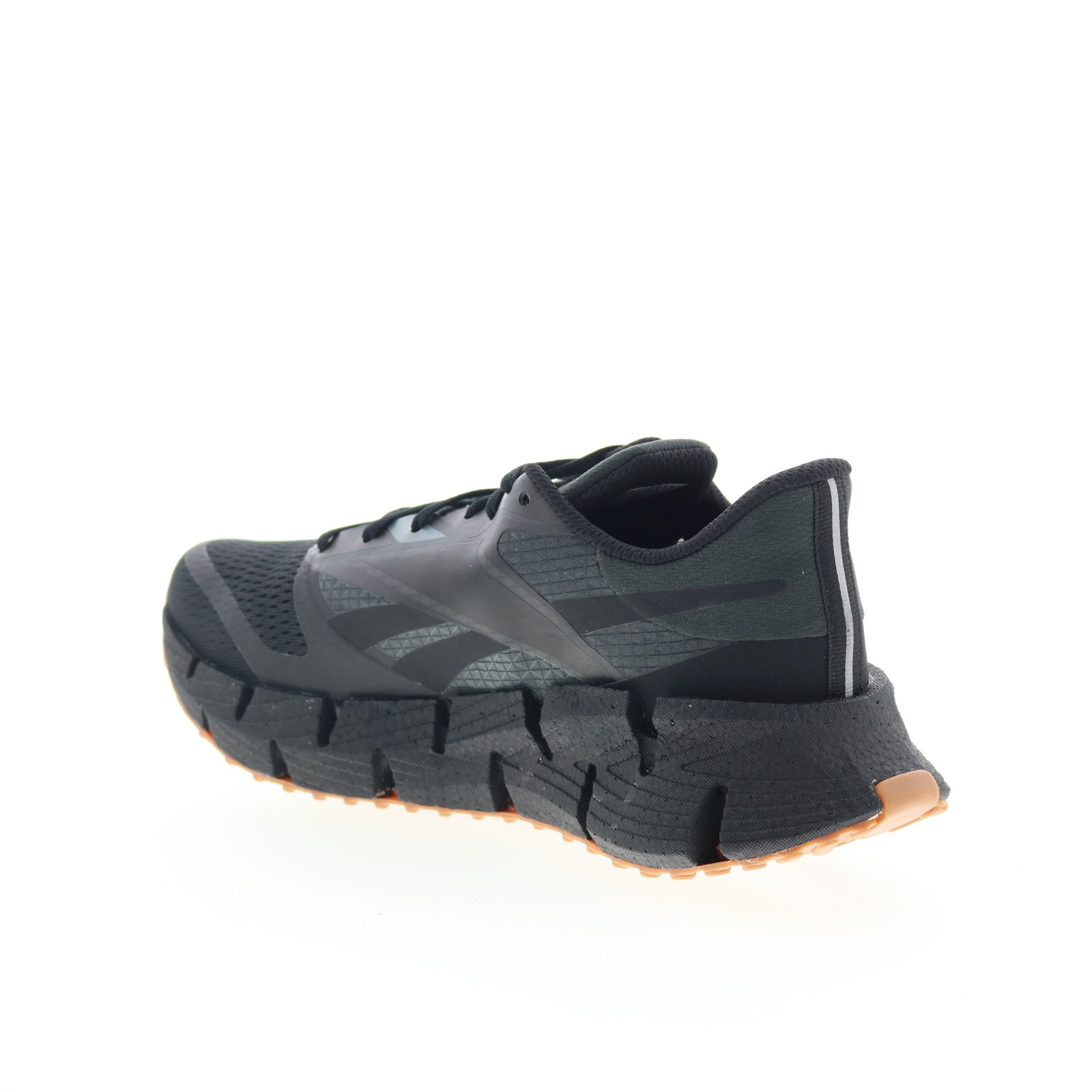Reebok Floatzig 1 Mens Black Canvas Lace Up Athletic Running Shoes