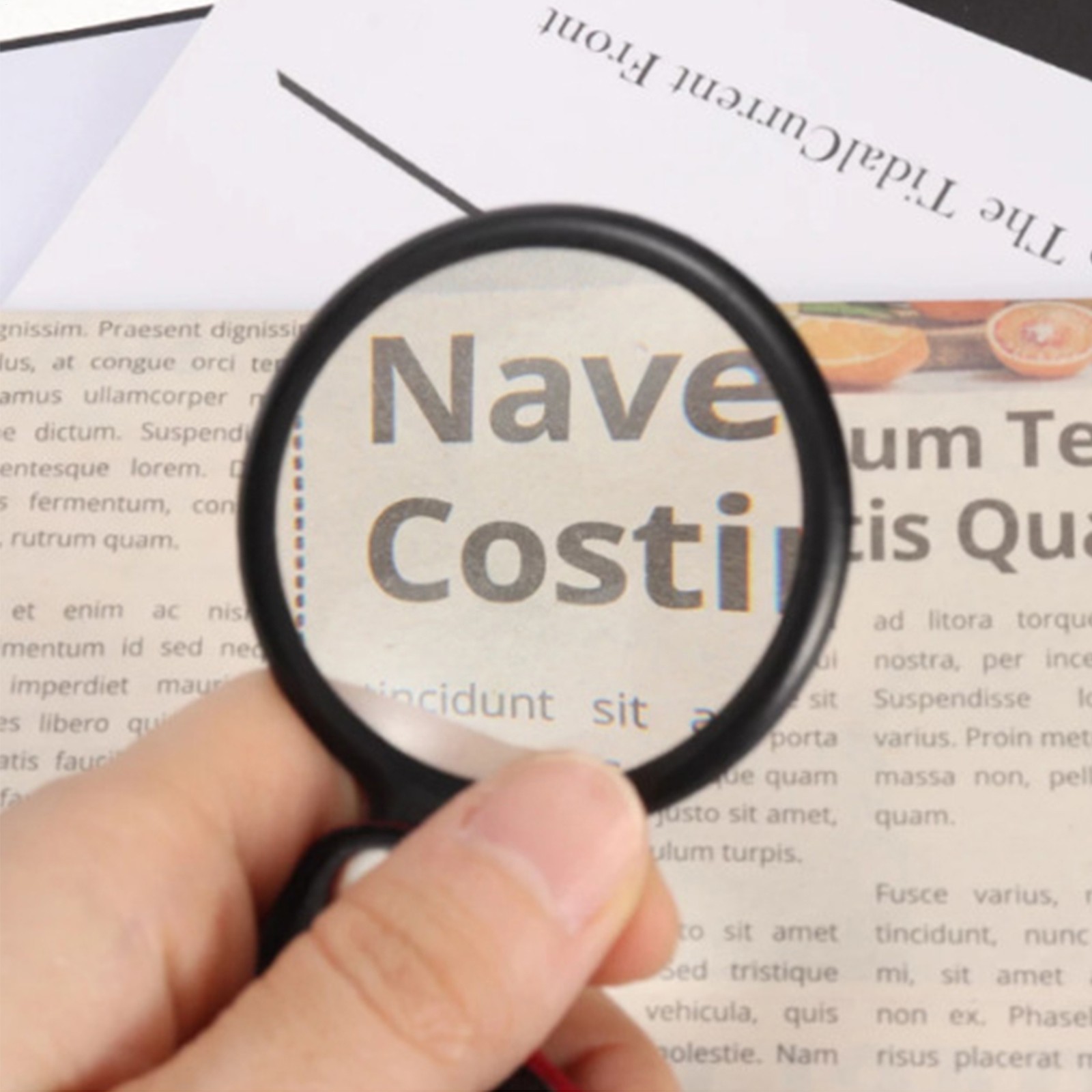 10X Mini Folding Magnifying Glass 50MM Optical Magnifier Pocket Reading Tool
