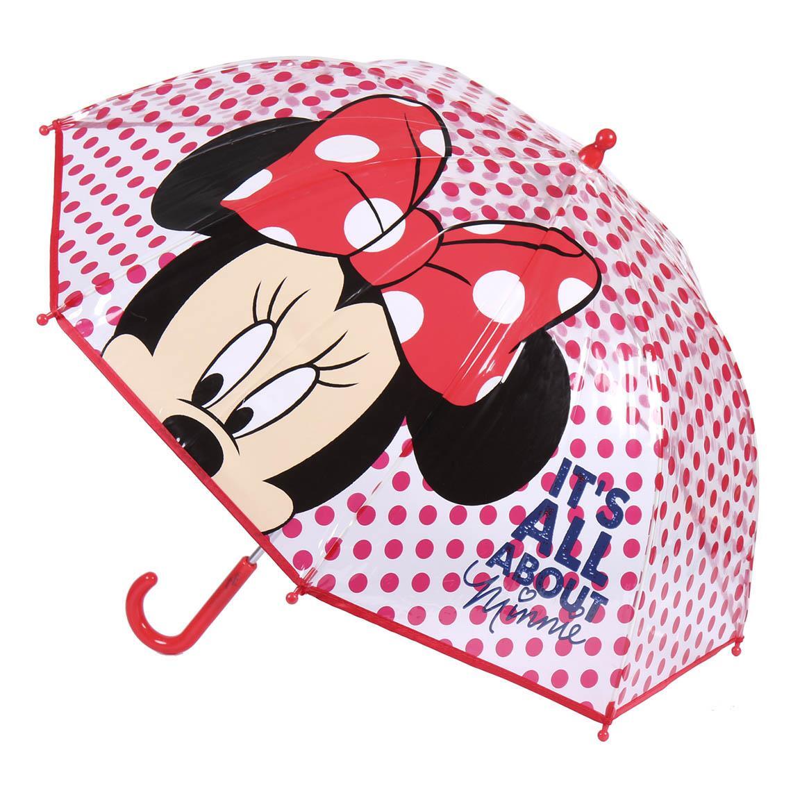 Manual Umbrellas Poe Bubbles Minnie RED - 45 CM | GIRL PIG
