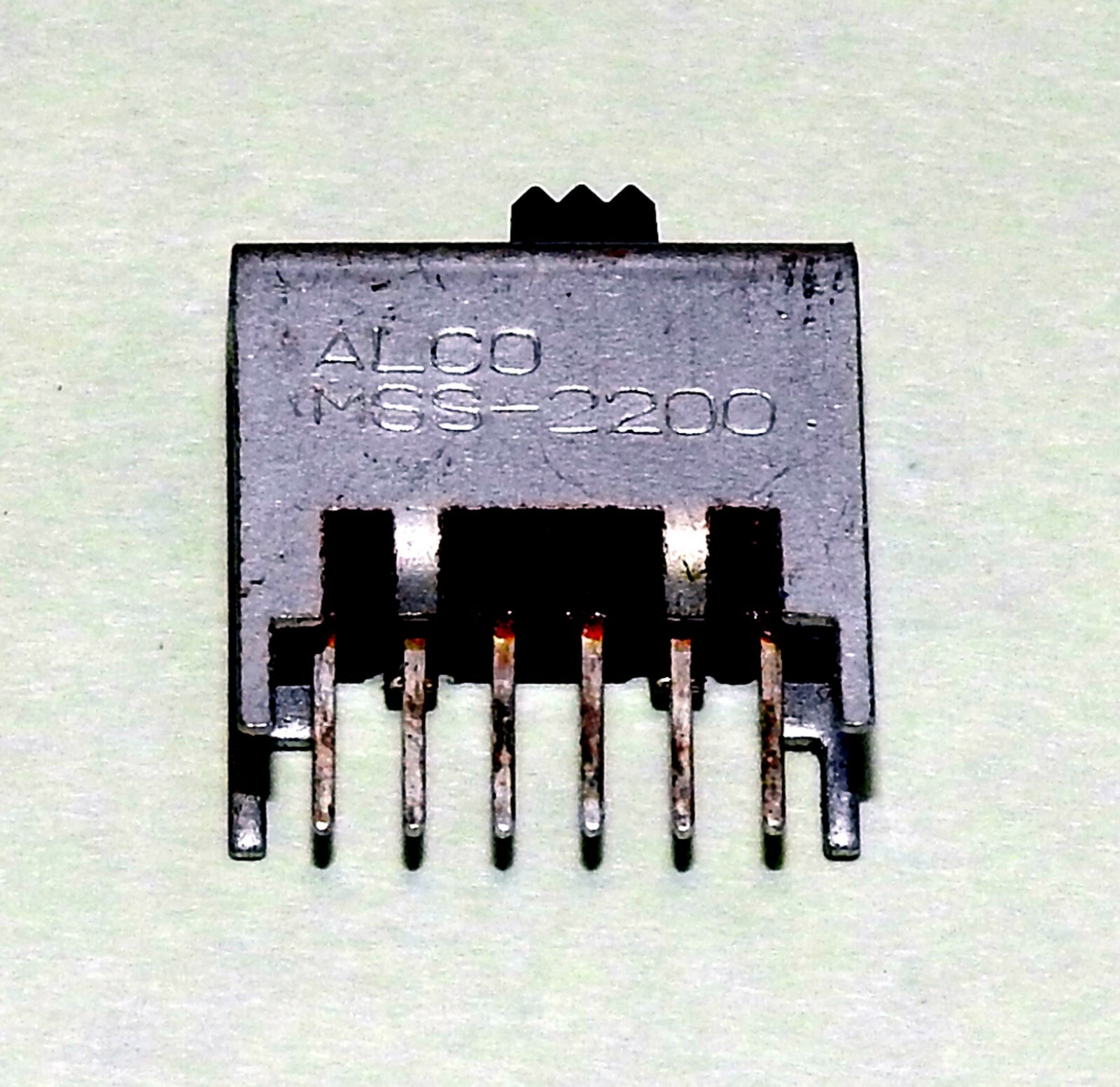 10 pieces of Alco Switch p/n MSS-2200 DPDT PCB Mount Maintained Slide Switch