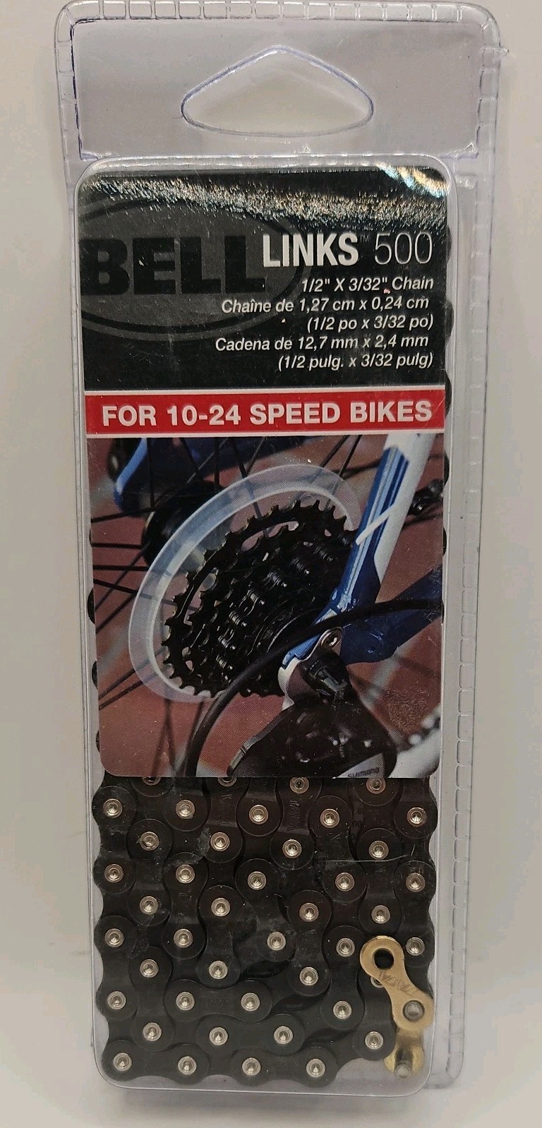 BELL LINKS 500 Bicycle Bike Chain Multi Speed 10-24 Speed 1/2" x 3/32" BRAND NEW