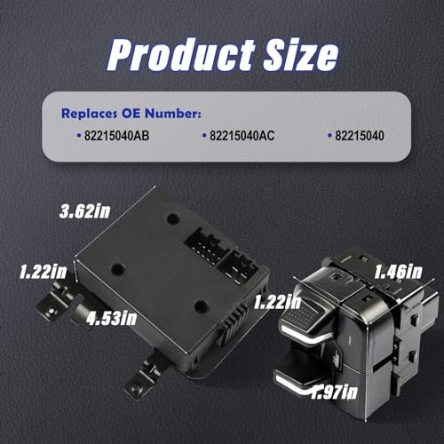 Trailer Brake Controller Module Kit Compatible With 2016-2018 Dodge 82215040AB
