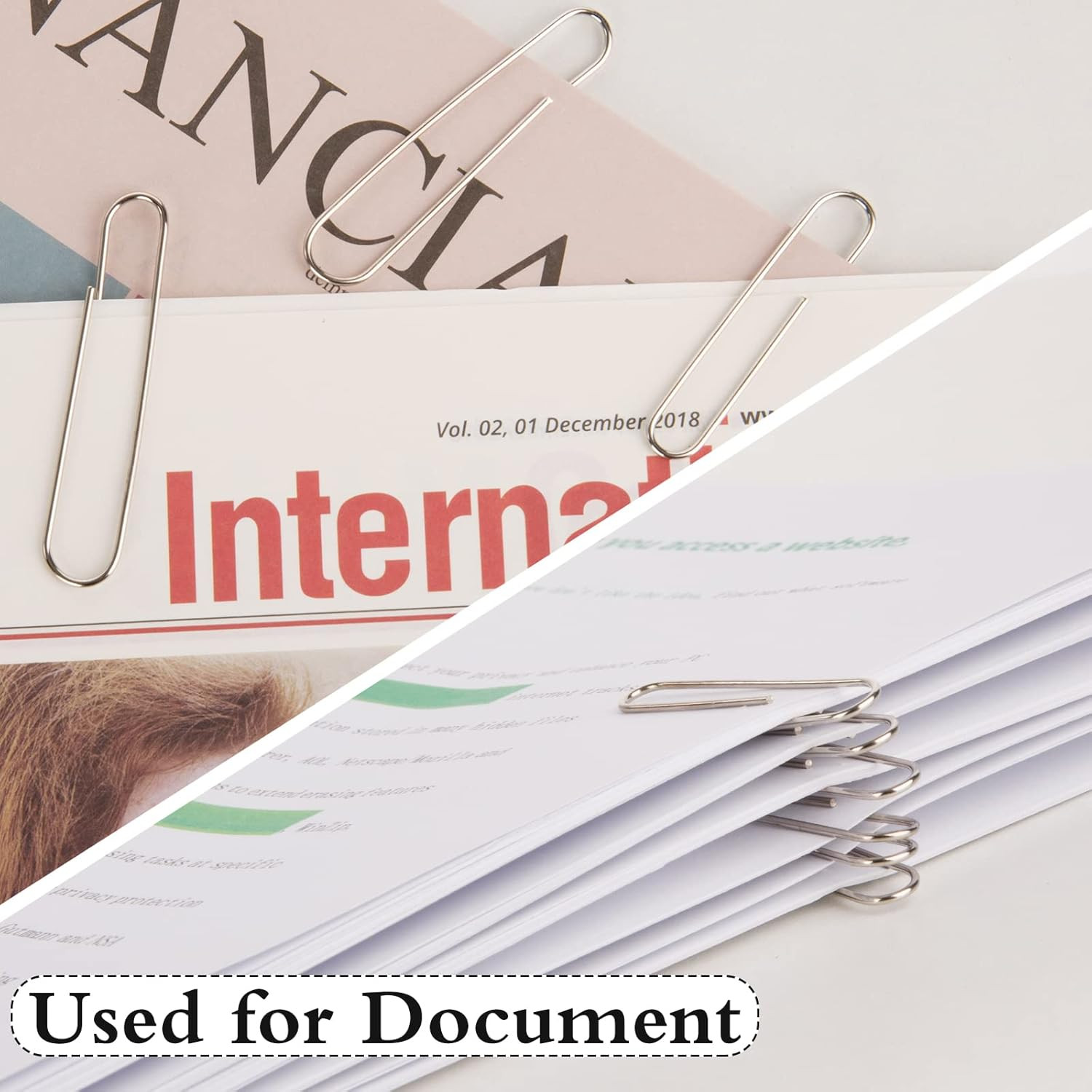 700Pcs Paper Clips Assorted Sizes Large (700PCS)