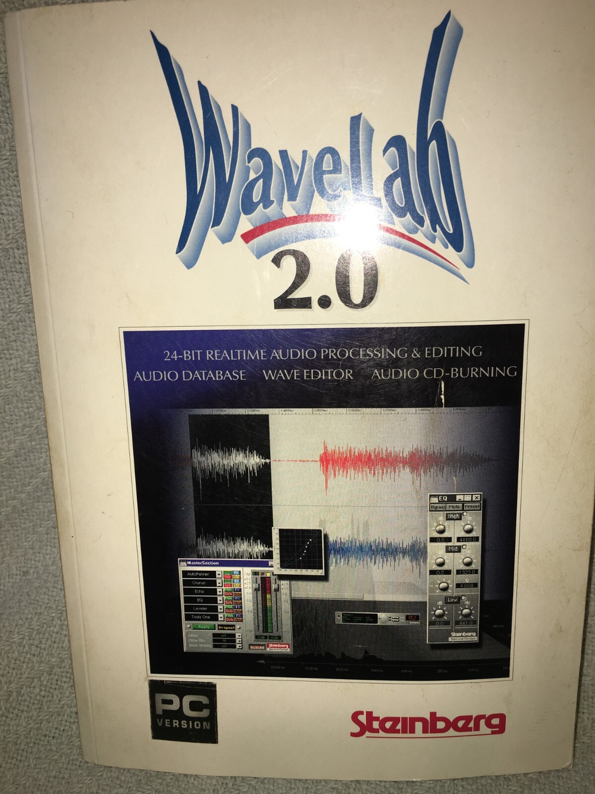 Steinberg Wavelab 2.0 PC Version Soft Back Book