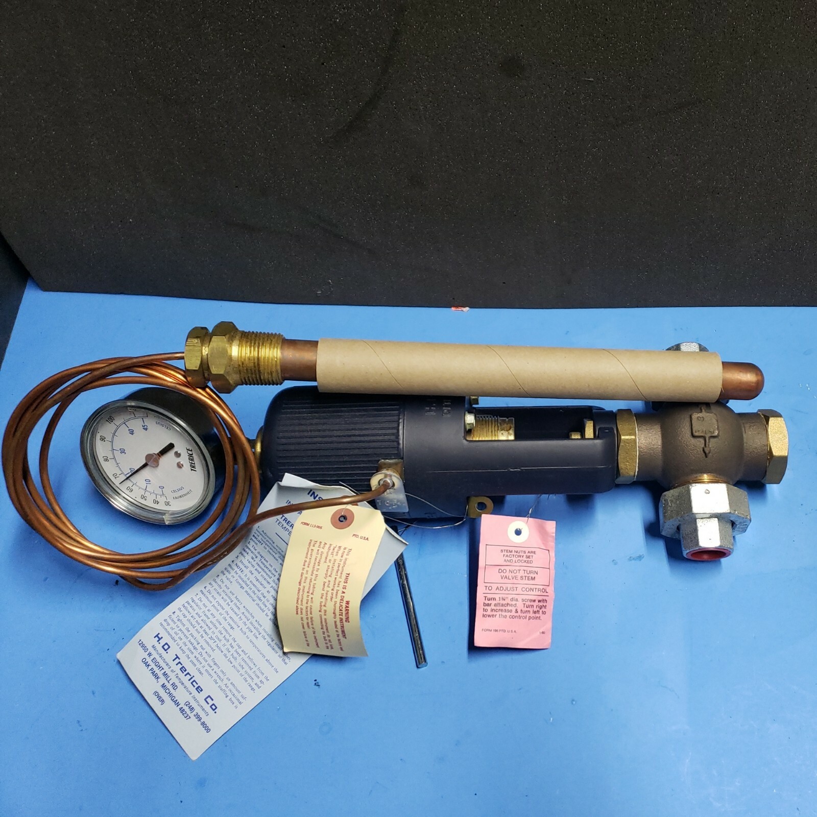 New In Box Trerice 91400 Temperature Regulator 20 to 70°F ~ 91400-R01-08-B01