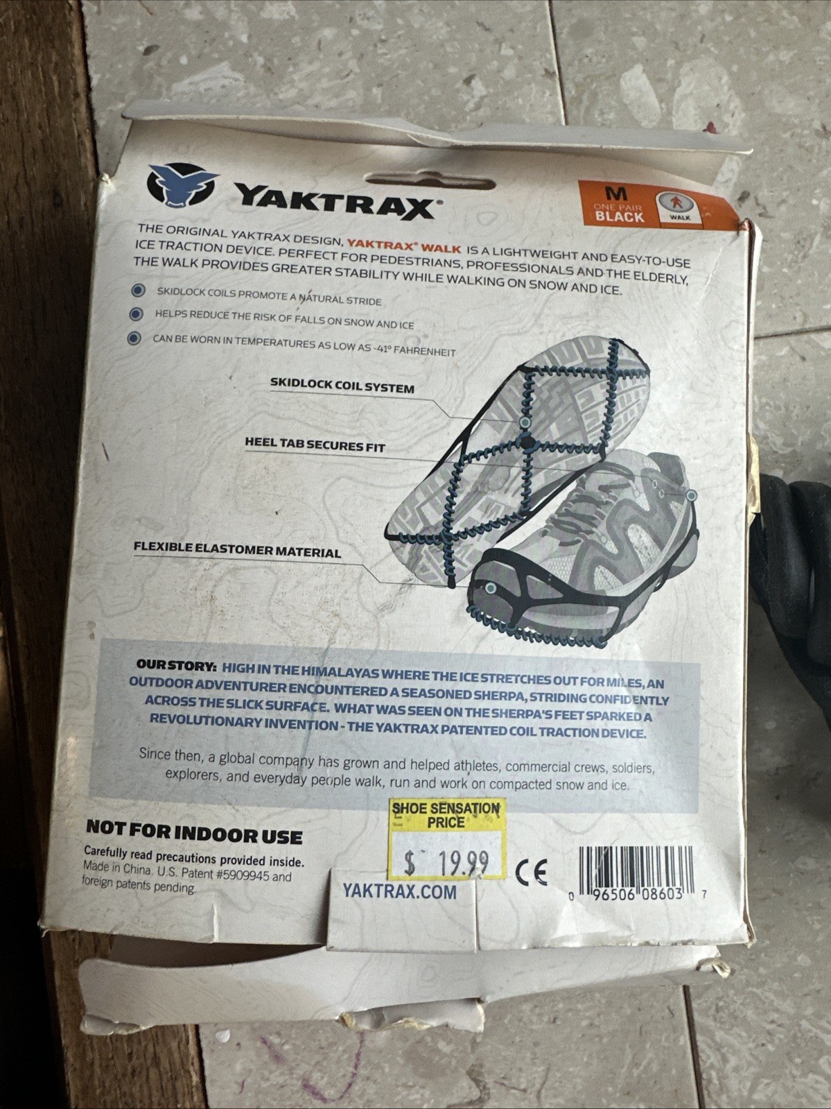NIB Yaktrax Walk Winter Traction Spikeless Coils