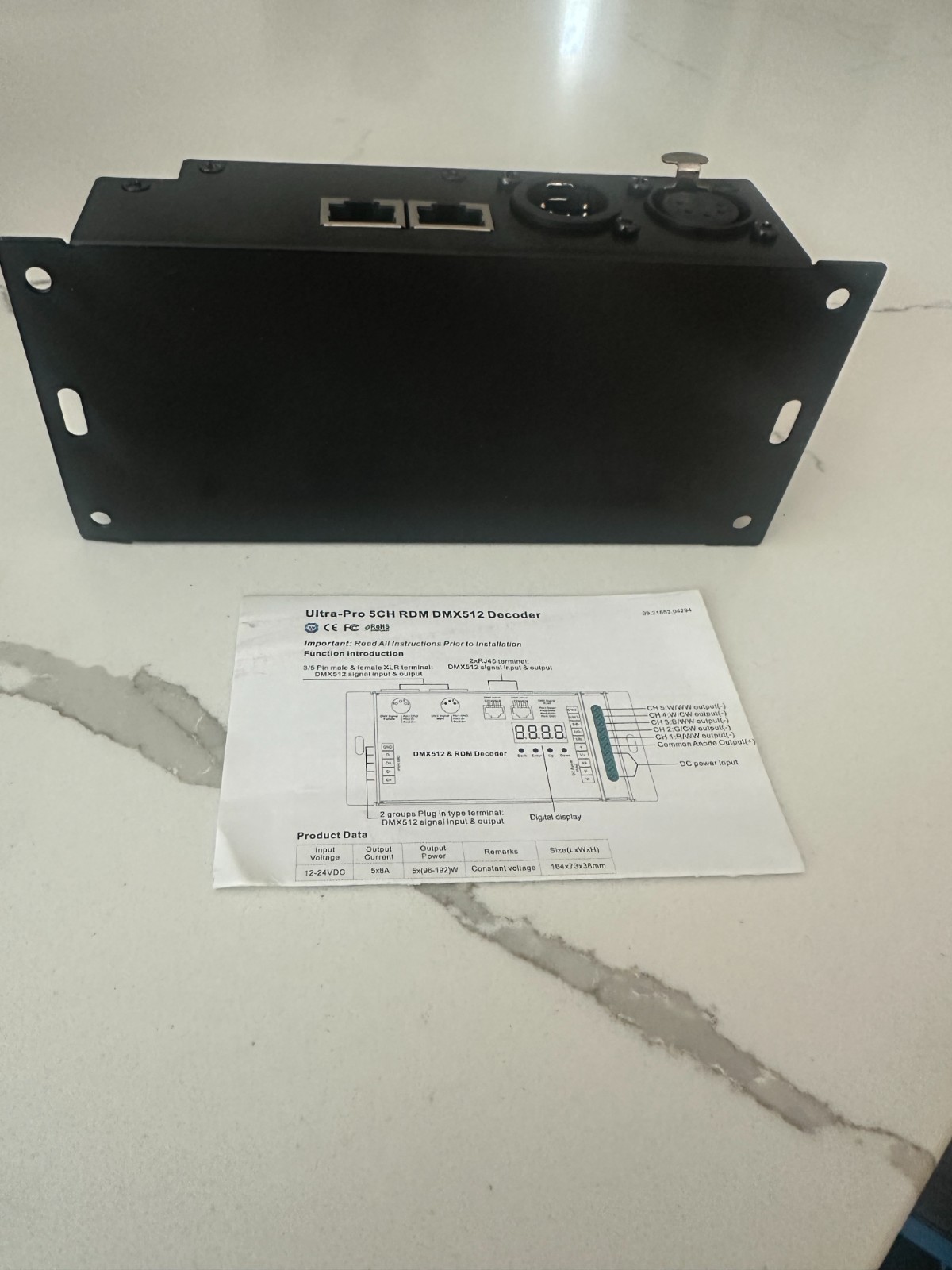 Ultra-Pro 5 Channel DMX Decoder - 2 available