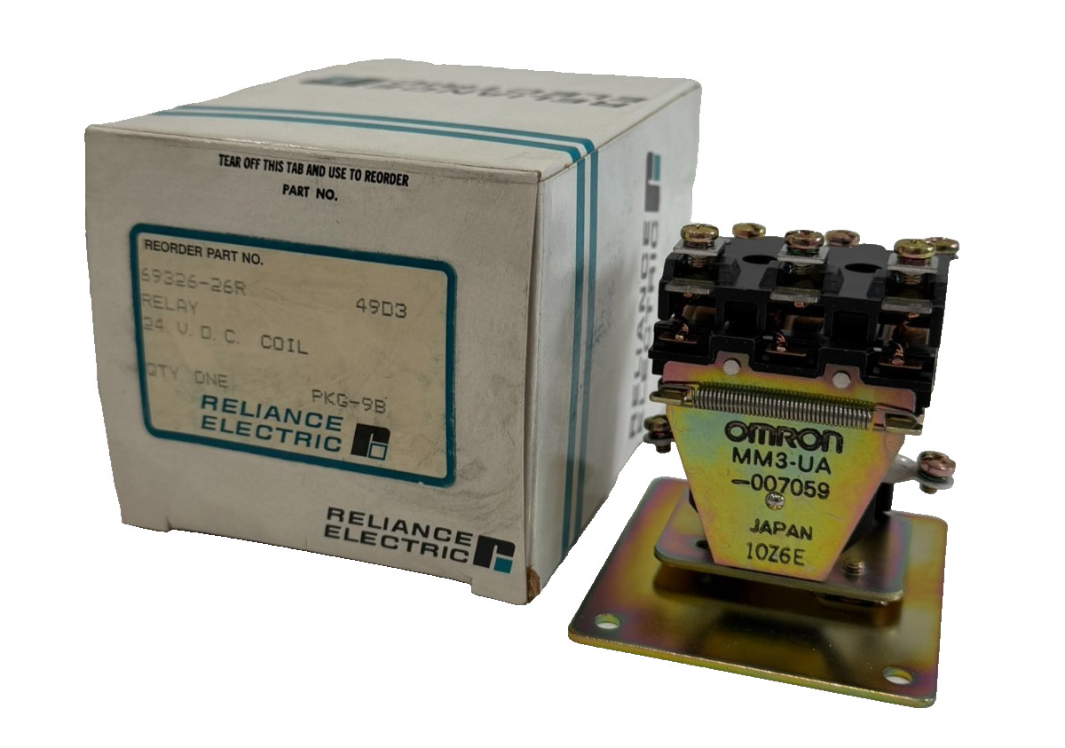 NEW RELIANCE ELECTRIC/OMRON  69326-26R COIL 24VDC MM3-UA-007059 6932626R