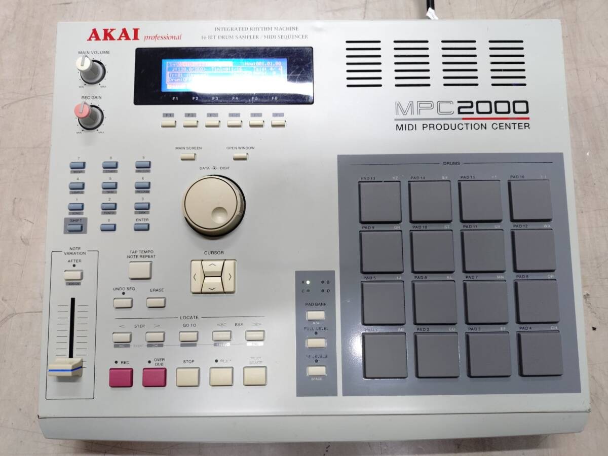 AKAI MPC 2000 Sampler 32MB good working New Switches Slider Pad Sensor Japan