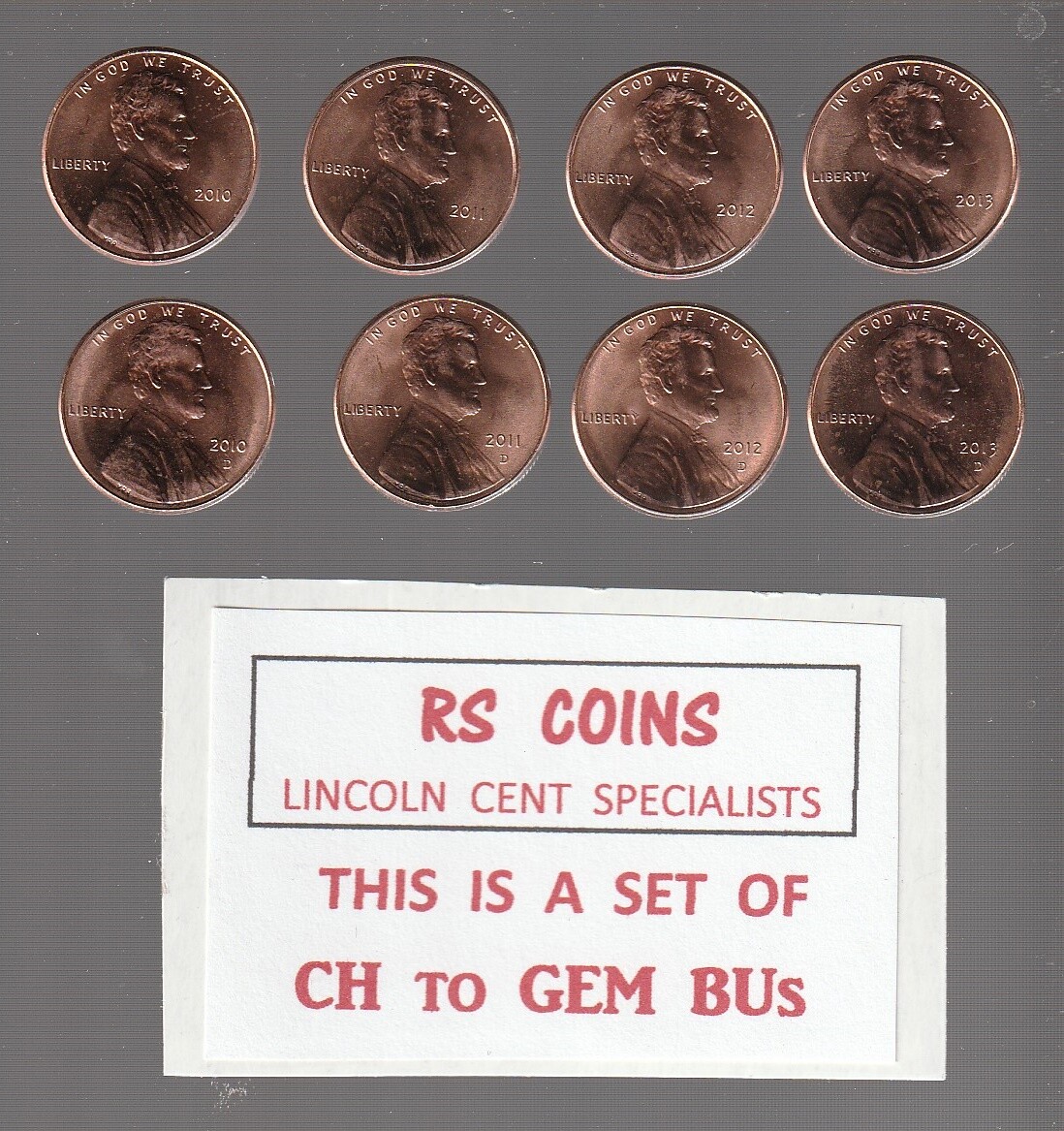 2001 P&D  thru  2008 P&D   -  16 LINCOLN CENT FULL SET -  BRILLIANT UNCIRCULATED