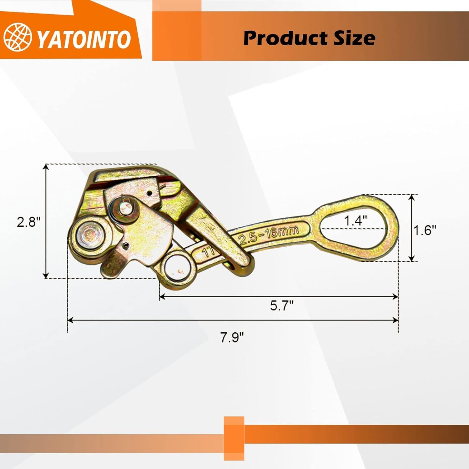 Multifunctional 2Pcs Cable Grips - 1 Ton Pulling Tool for Wire Rope Applications