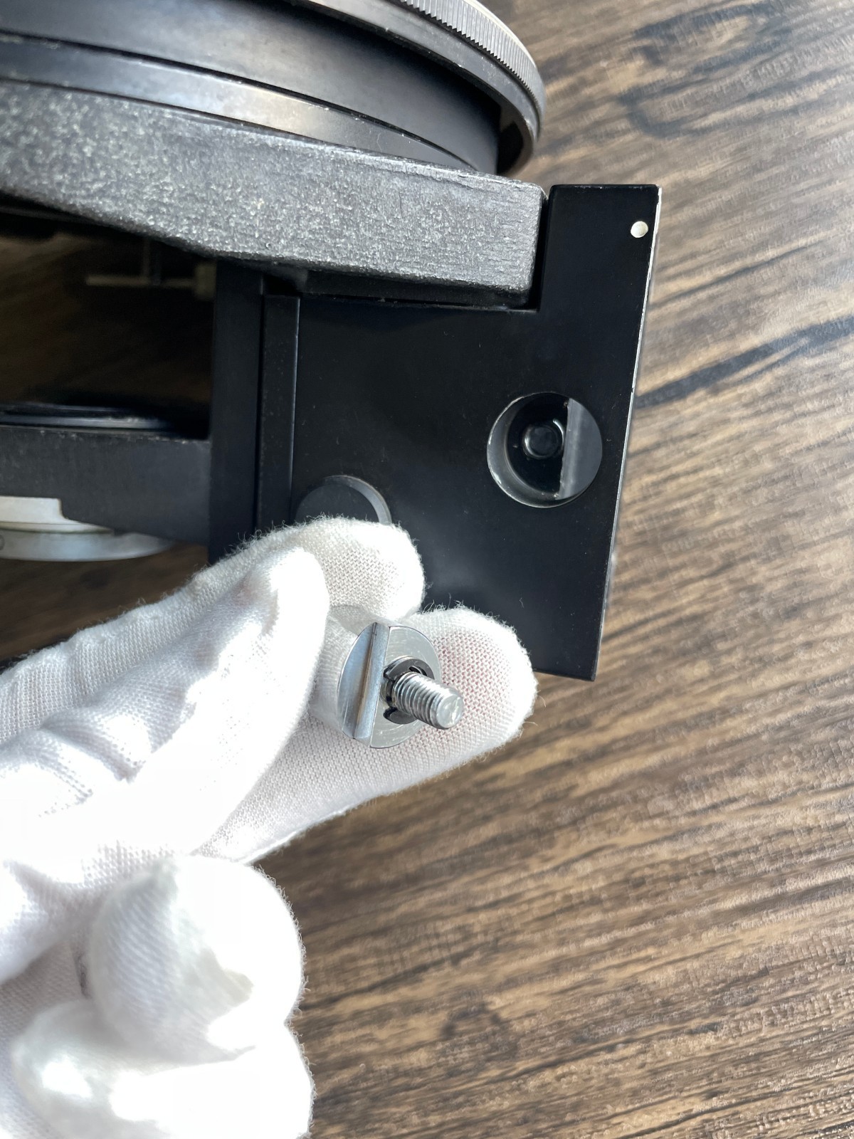 Nikon OPTIPHOT-POL Microscope rotating table With bracket stage