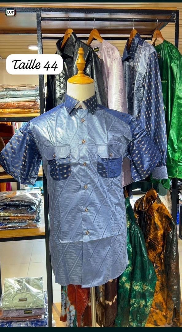 Sahelian Dashiki Shirt for Men, Multiple Colors & Sizes 42-50