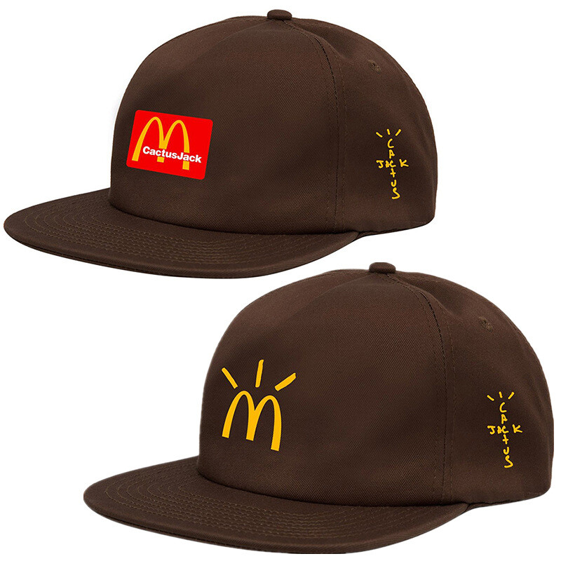 McDonald's- Cactus Jack Baseball Cap Hip Hop Casual Unisex Hats Travel Cap