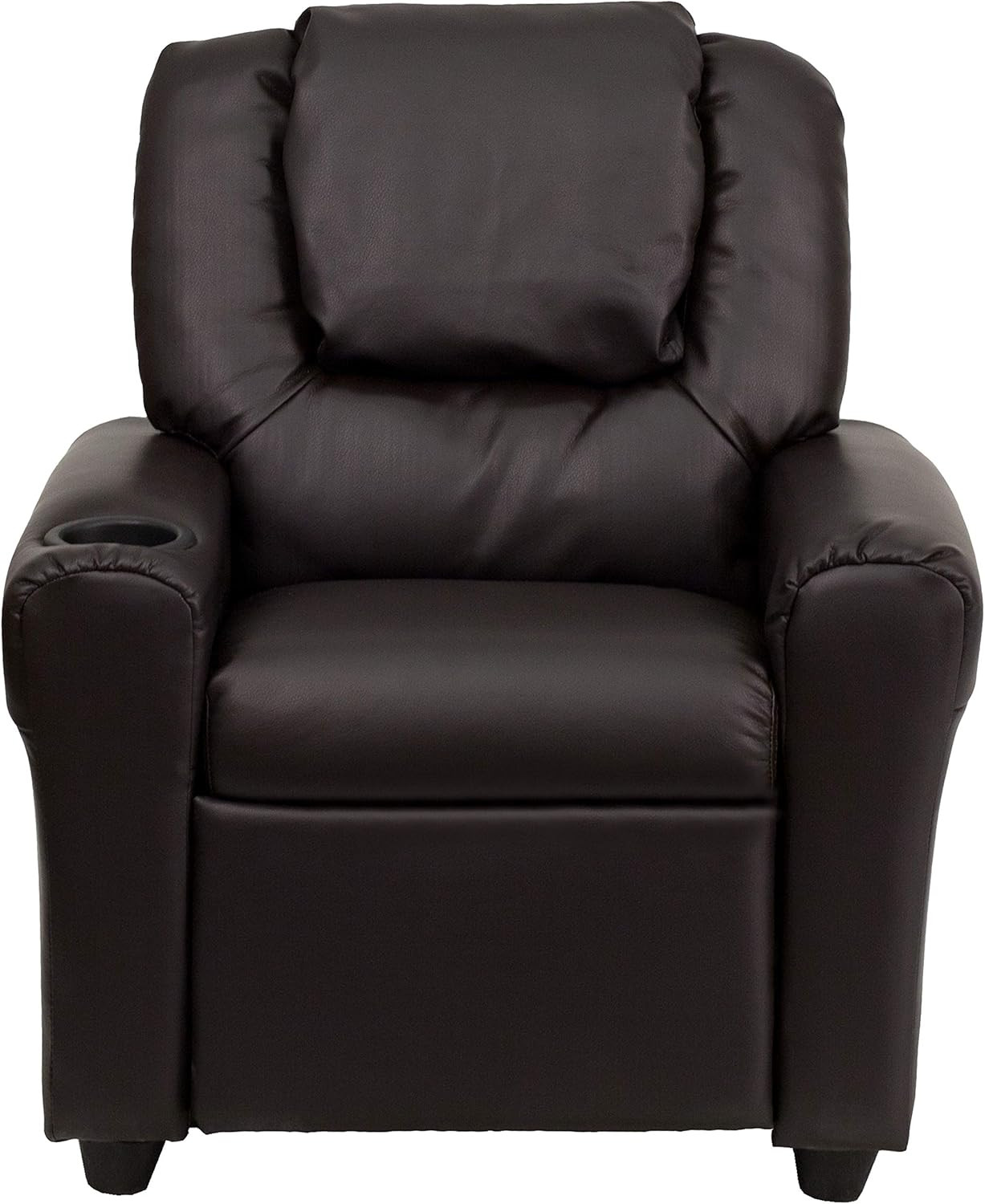 Flash Furniture Vana Leathersoft Kids Recliner with Cup Holder, Headrest, and Sa
