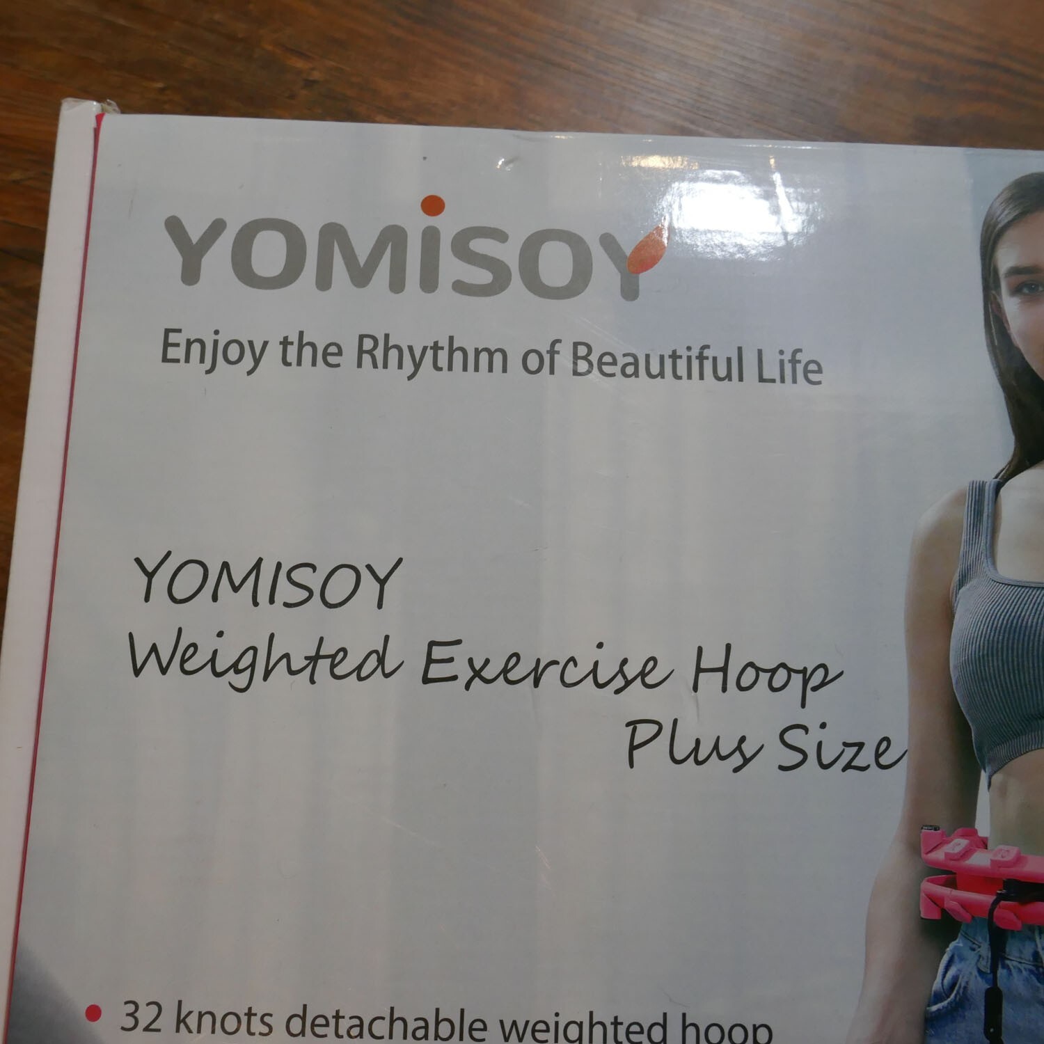 YOMISOY Infinity Hoop Plus Size Set 32 Detachable Knots Smart Updated Weighte...