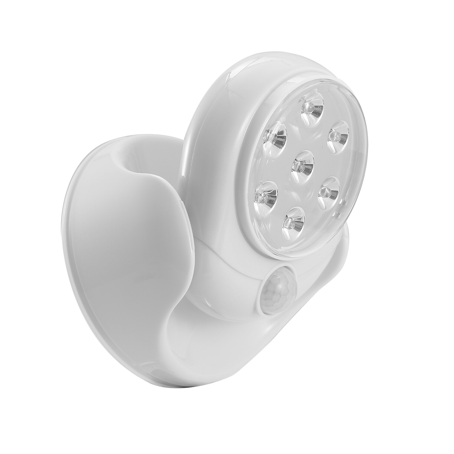 Adjustable 7LED Motion Activated Sensor Cordless Light Indoor Outdoor Patio Wall