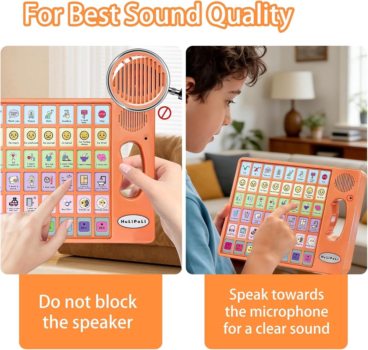 AAC Device for Autism, Non Verbal Communication Tools for Speech Therapy, Stroke