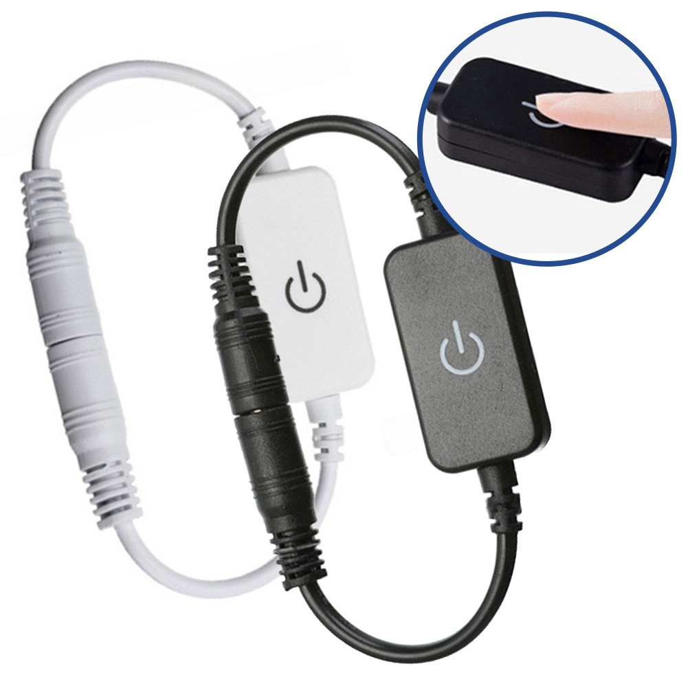 2pcs Compact LED Touch Dimmers for Easy Integration into Lighting Setup