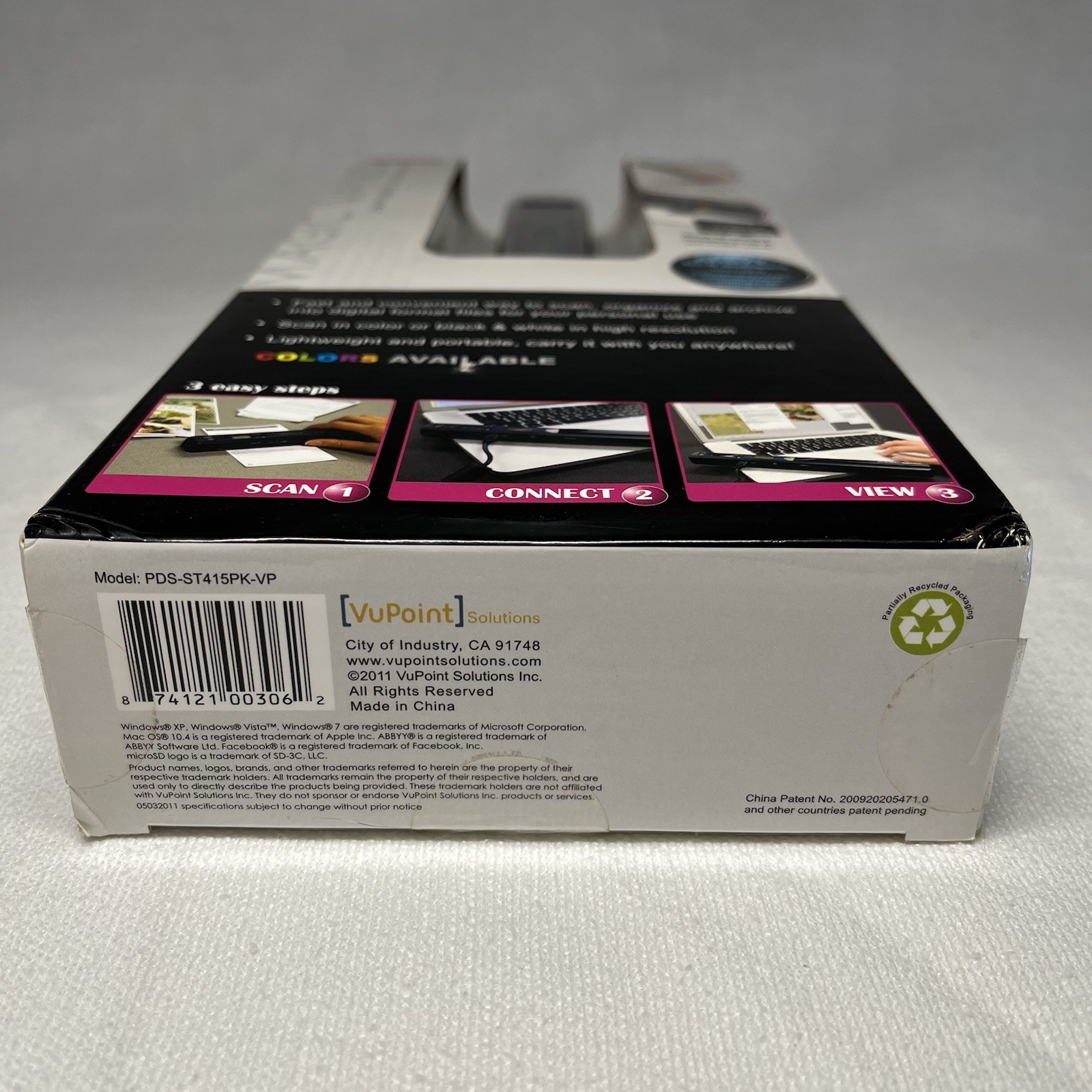 Vu Point Magic Wand Hand Held Scanner St415pk New In Box Hard To Find Pink Color