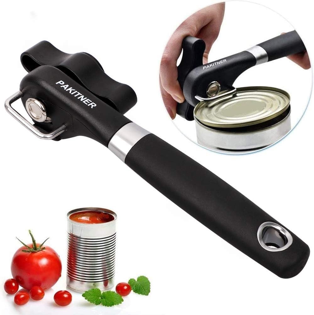 Portable Manual Can Opener with Smooth Edges - Perfect for Home & Travel