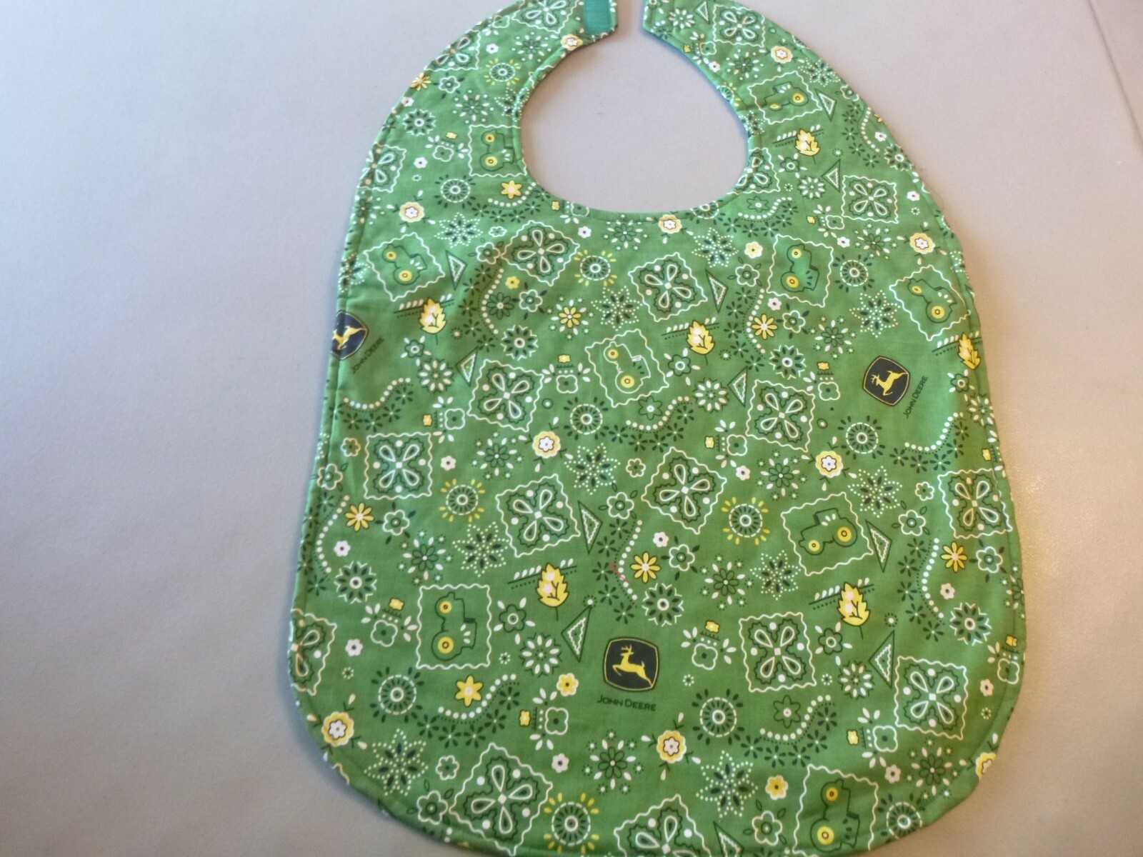 Adult Bib/Clothing Protector double thickness with Quilted Diamond Backing