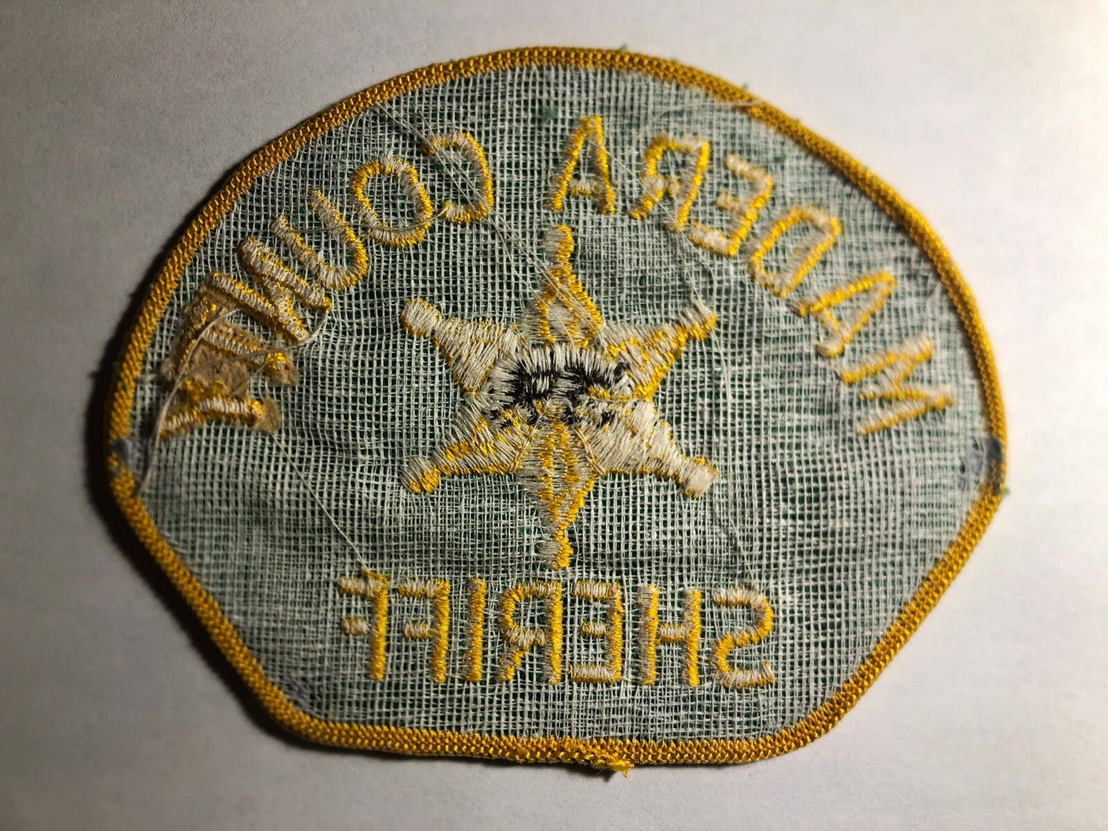 Madera County California Sheriff Patch ~ Vintage