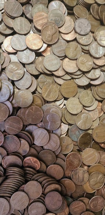 15 lbs Pre-1982 Copper Pennies 95% Copper Lincoln Cents Bulk Lot Unsearched