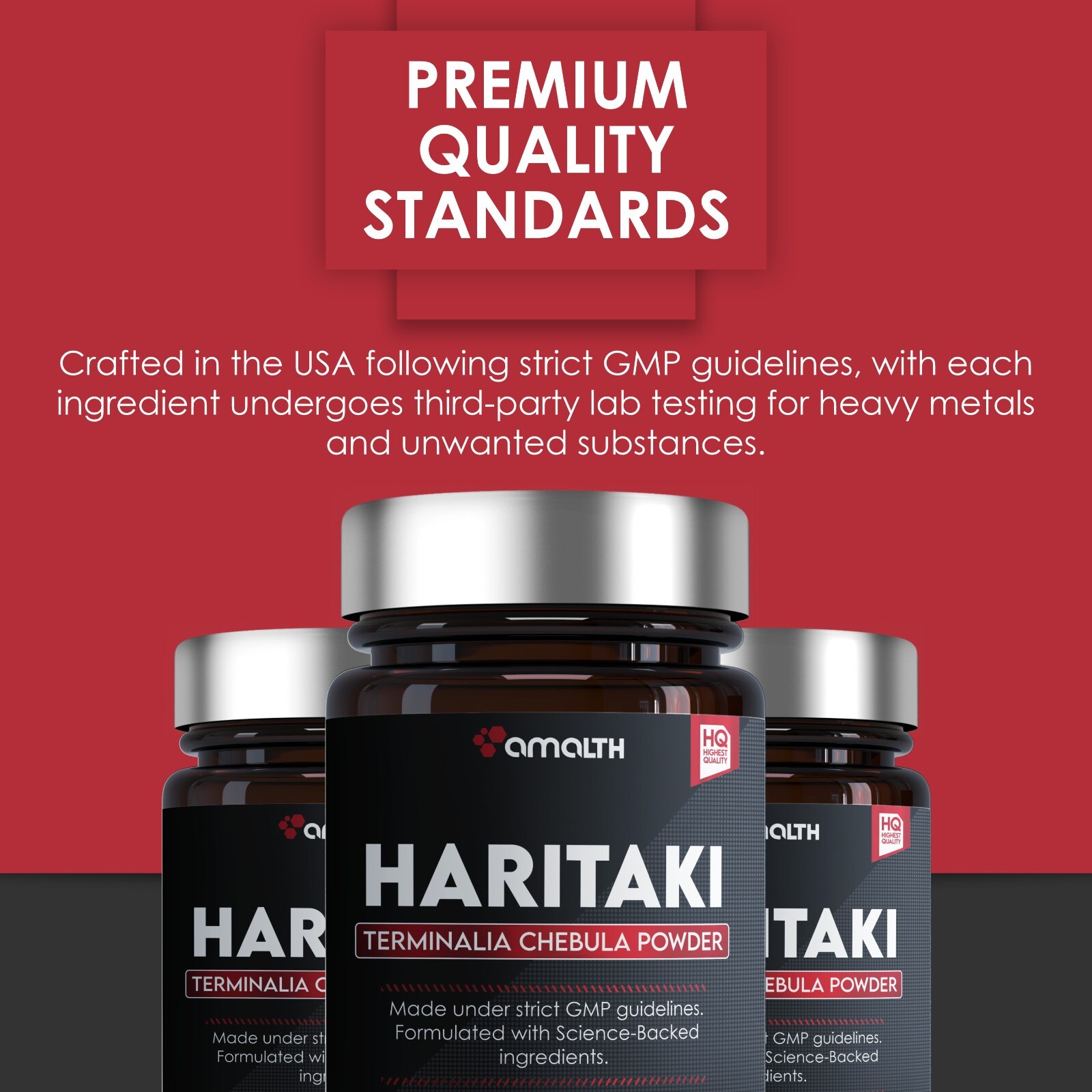 Haritaki Powder ( Terminalia chebula Retz ) 120 Capsules