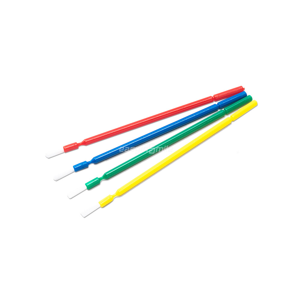 100Pcs Dental Disposable Micro Brush Bendable Applicator Eyelash Microbrush Tips