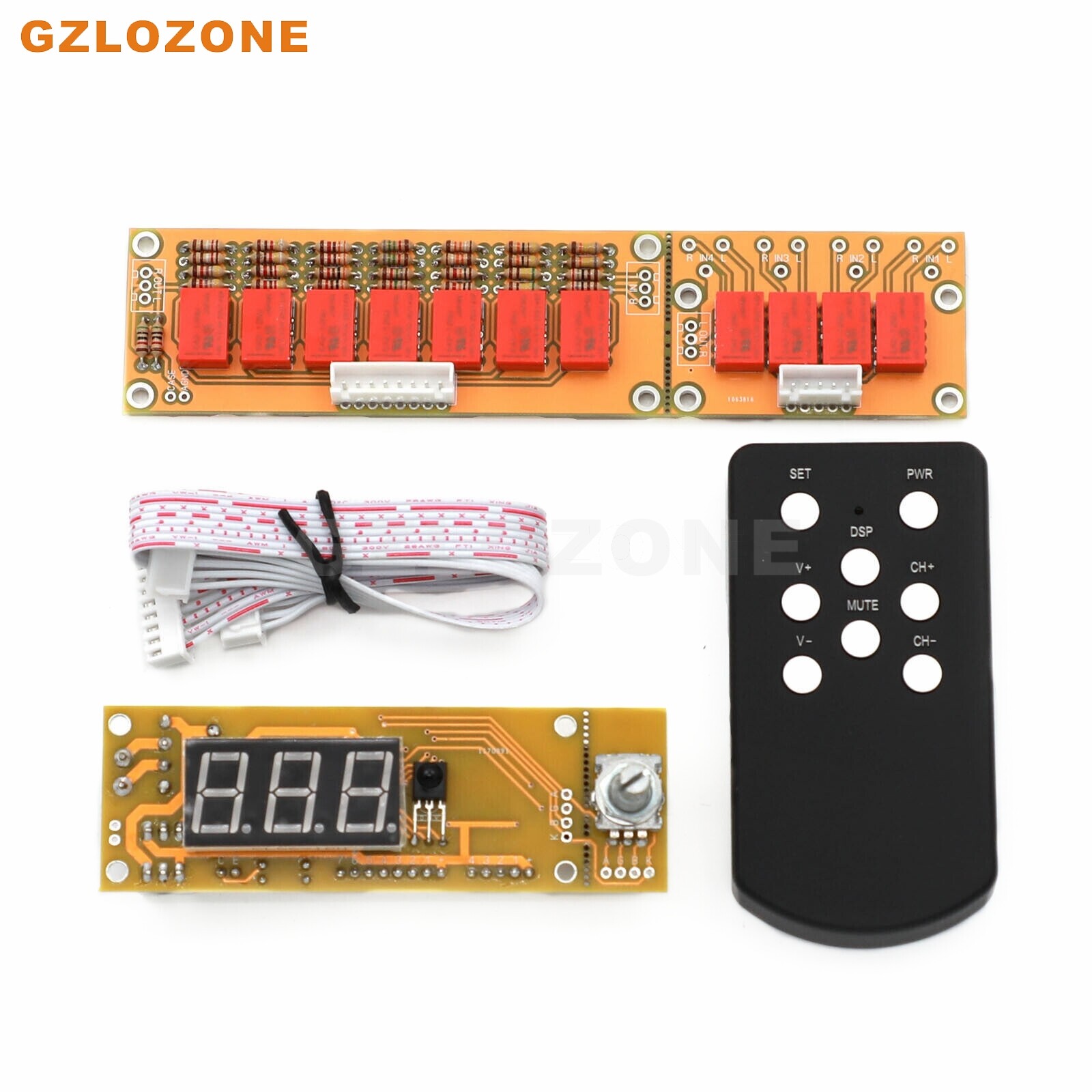 Hifi 128 Steps Relay Remote Passive Volume Control Board KIT 2 Channel