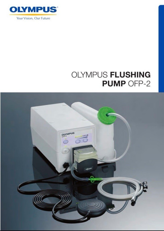 Olympus OFP-2 Endoscopic Flushing Pump (Used In Good Condition) with Tubings