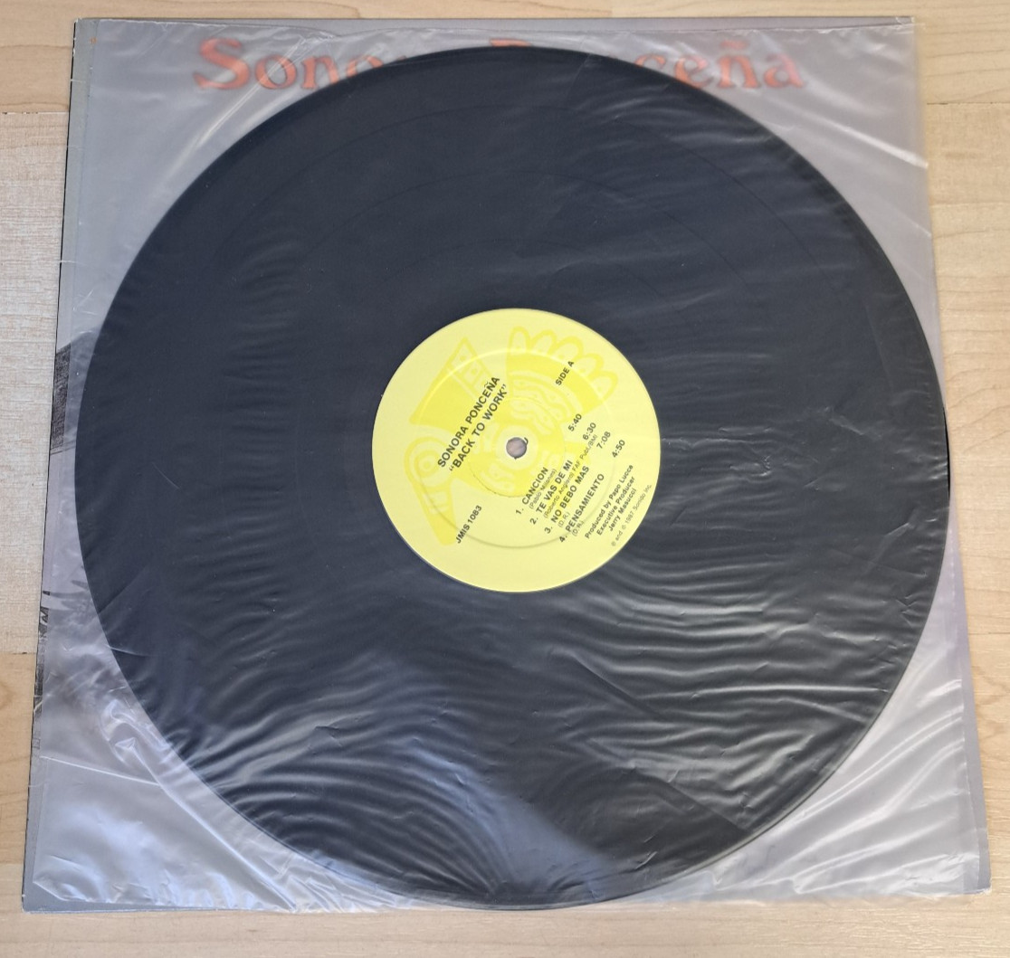 Sonora Poncena Back to Work Vinyl Record, JMIS 1083