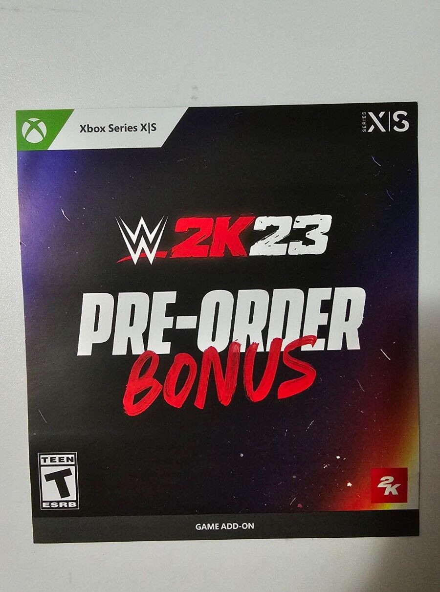 WWE 2K23 Preorder Bonus Bad Bunny Xbox Series X S