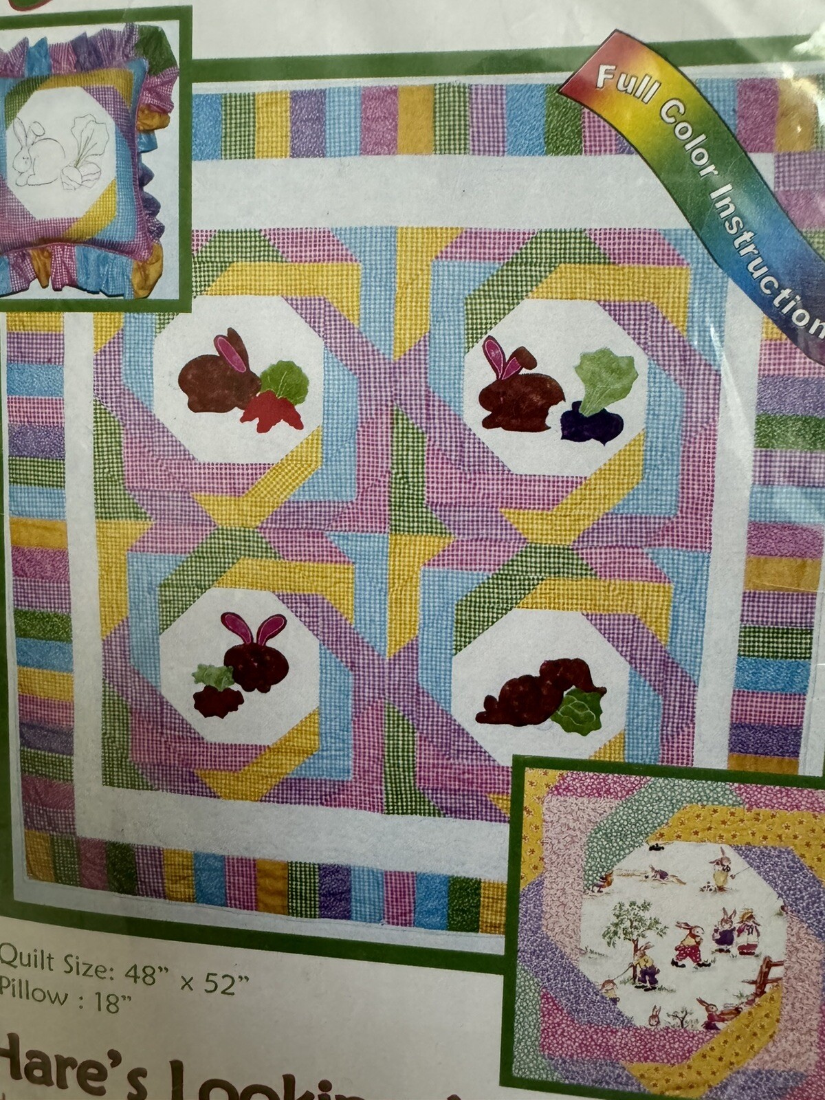 Tammy Tadd Designs HARE'S LOOKING AT YOU BABY Quilt Pattern Template Pillow