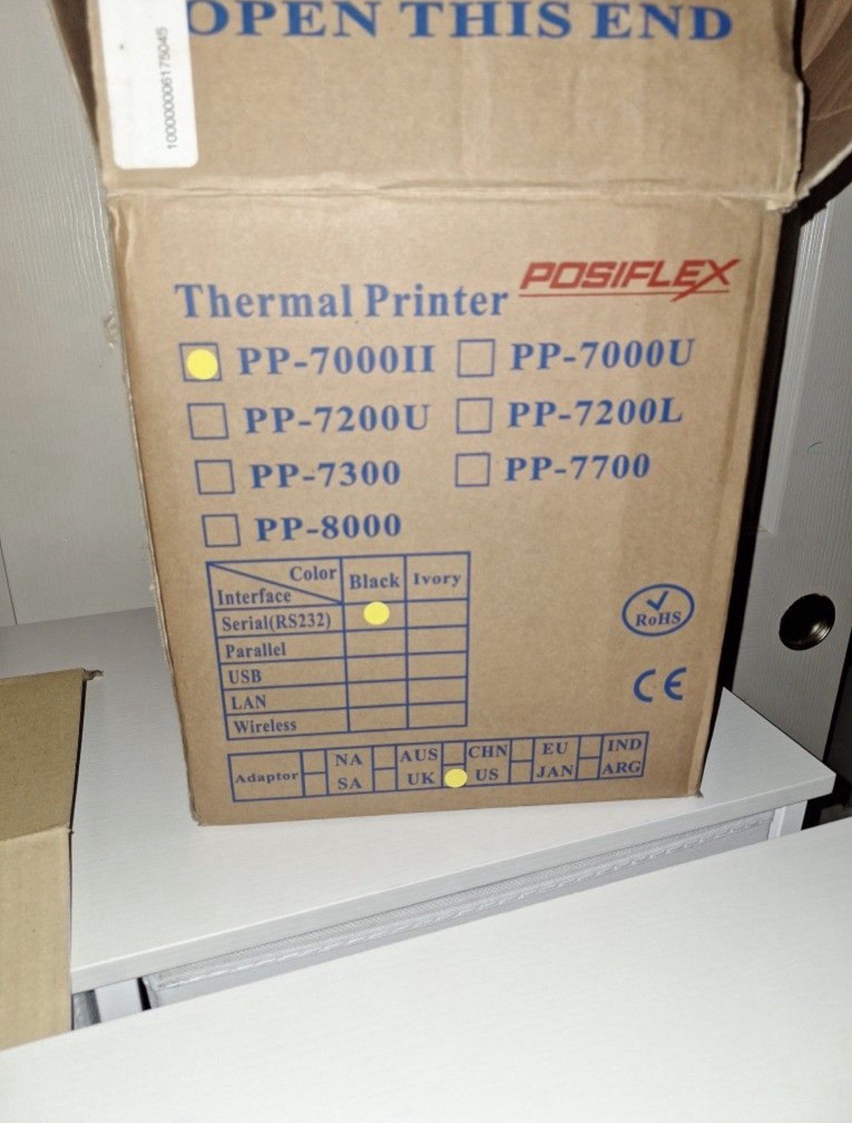 Posiflex PP7000ii POS Thermal Receipt Printer With Cables