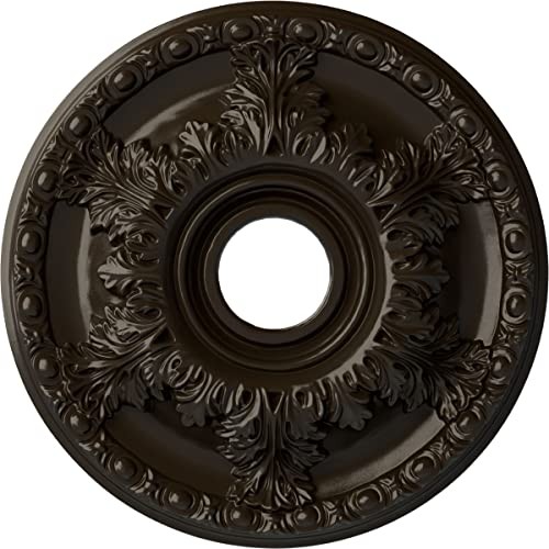 Elevate Decor with Granada Ceiling Medallion, Stone Hearth. Fits 6 5/8" Canopies