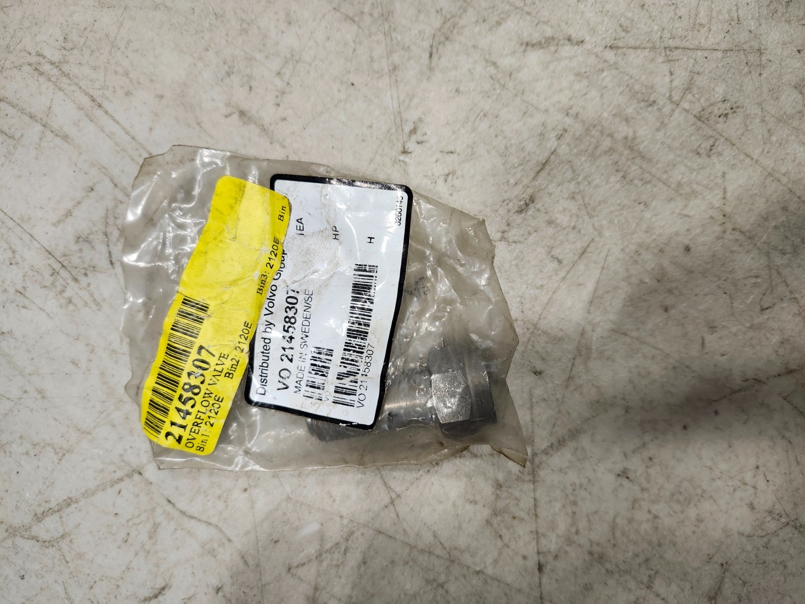 Genuine Volvo 21458307 Overflow Valve