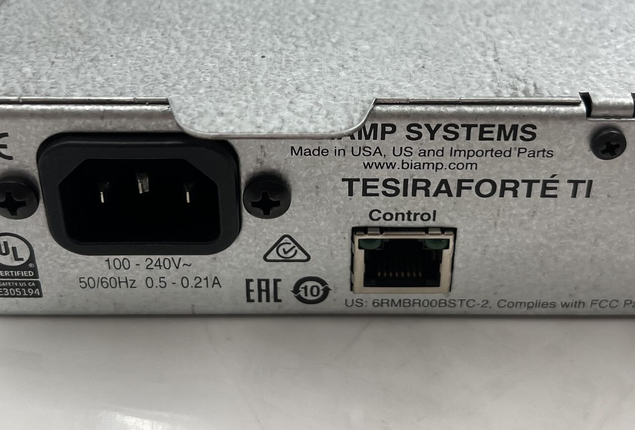 BIAMP TESIRA FORTE TI DIGITAL AUDIO SIGNAL PROCESSOR