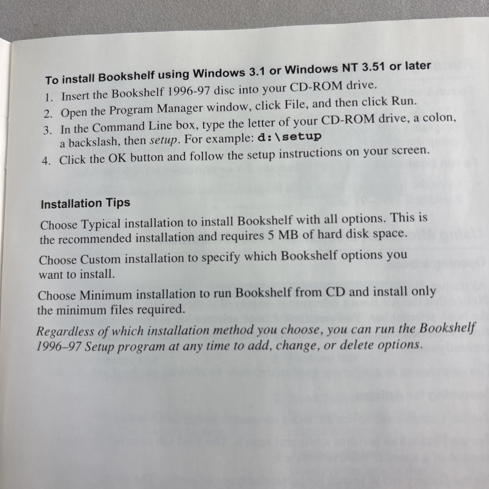Microsoft Bookshelf 1996-97 Edition CD -ROM Multimedia Reference Library