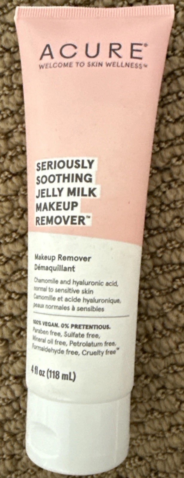 ACURE Jelly Milk Makeup-Remover 4fl oz New Sealed