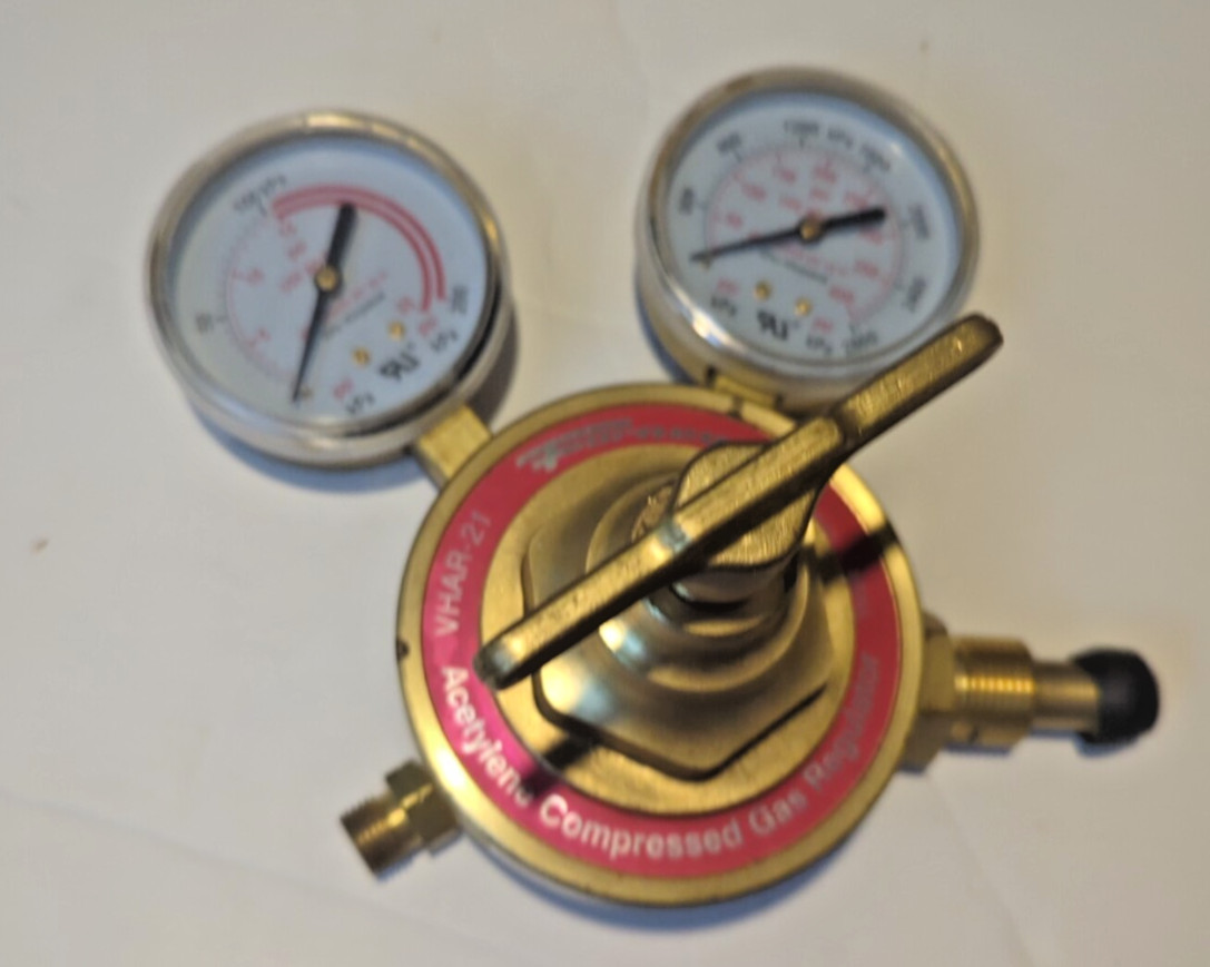 FORNEY- VHAR-21 Heavy Duty Acetylene Gas Regulator Victor Compatible UL LISTED!